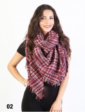 Tartan Ombre Blanket Scarf